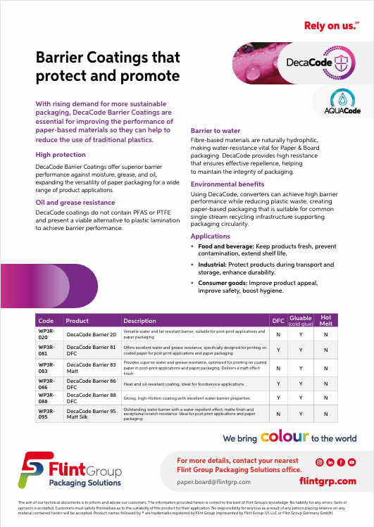 Decacode Barrier Coatings